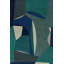 Polia Hand Tufted Wool Abstract Area Rug in Teal/Navy/Gray/Ivory