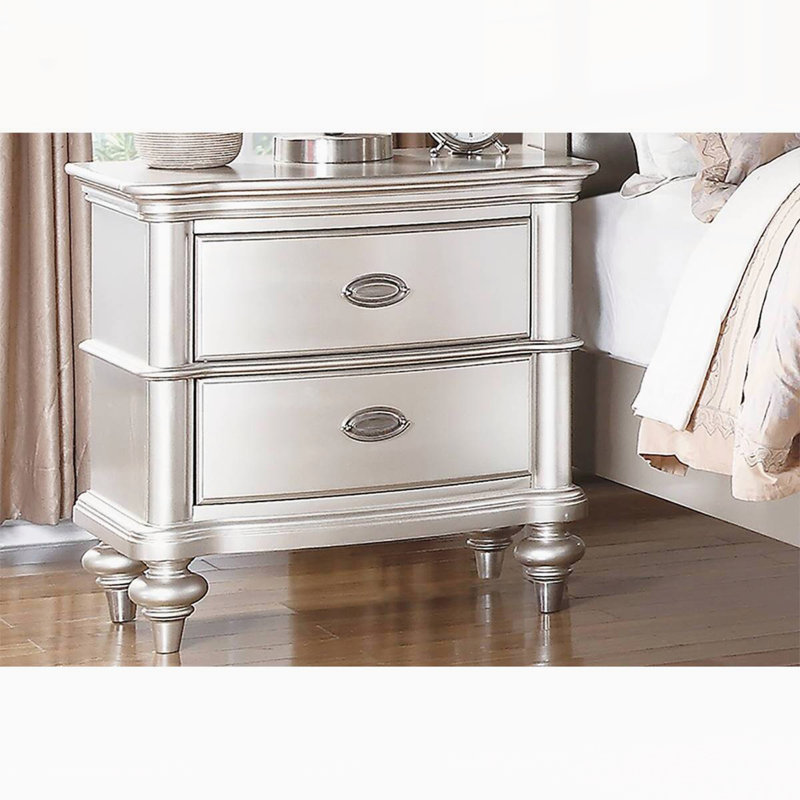 Modern Nightstand with Drawers