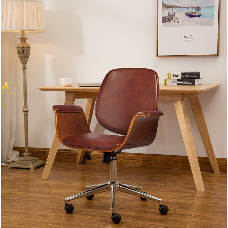 Chaise de bureau Forsythe, Brun