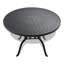 Ensemble de salle à manger 5 pièces en aluminium coulé résistant aux intempéries, comprenant 4 chaises pivotantes et une table ronde de 47,24 po avec structure noire-975481476