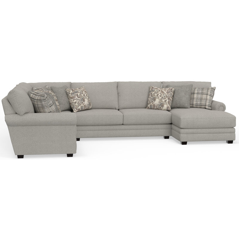 Livingston - Canapé modulaire 3 pièces avec sièges confortables et 9 coussins décoratifs inclus