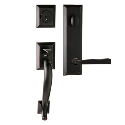 Bravura 913-904S Active Savannah Handleset with Memphis Lever in Matte Black - L