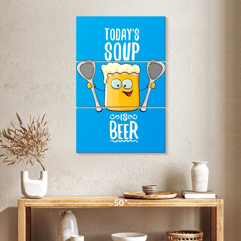 Yarlin Today's Soup Is Beer, H 38 po x l 24 po