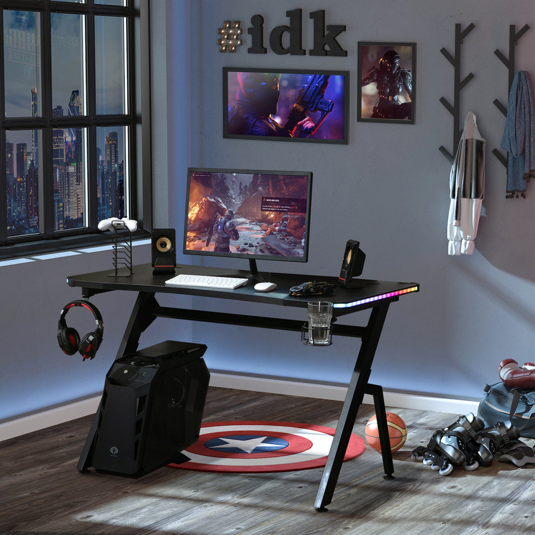 Dalessandro Gaming 120Cm W Rectangular Computer Desk