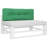 vidaXL Pallet Cushion Green 47.2"x15.7"x4.7" Fabric-1247360721-1259359721