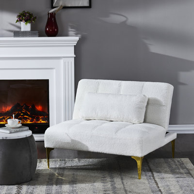 Tissu convertible futon avec pieds en métal