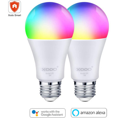 Equivalent A60 E26/Medium (Standard) Dimmable 4100K LED Smart Bulb