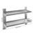 Lauda 2 Piece Metal Tiered Shelf with Live Edge