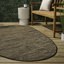 Tapis intérieur / extérieur brun / noir Omid-1895435550