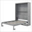 Lit escamotable double pleine grandeur avec tablettes