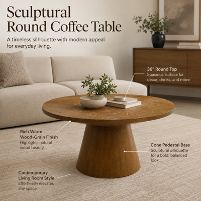 Table basse ronde Caston