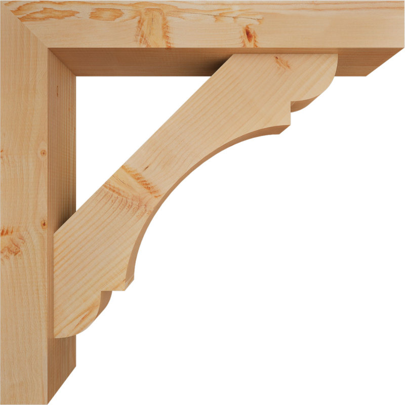 Olympic Block Offset Brace Bracket, 30 x 30, 5 1/2"W Douglas Fir (Smooth)