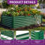 Lit de jardin surélevé en métal vert-1429272407