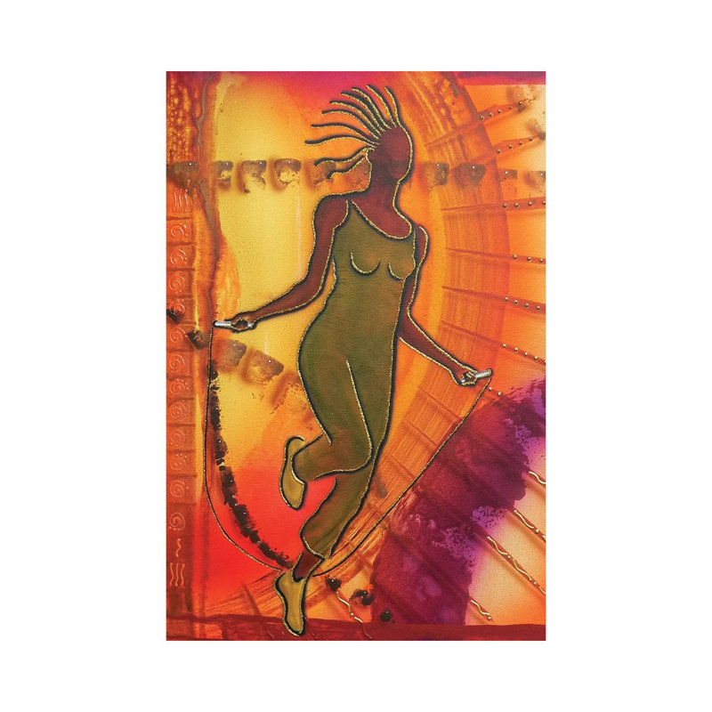 «The Workout» par Fred Odle - impression sur toile tendue, H 26 po x l 18 po x 1,5 po