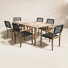 Akiva 7 Pc. Teak & Rope Dining Set