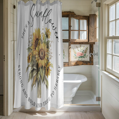 Pride Flora - 1 Piece Standard Shower Curtain