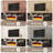 Floating 80" TV Stand with 36" Electric Fireplace-119536849