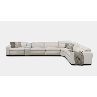 Alpine Pasque 192'' Wide Reversible Reclining Corner Sectional