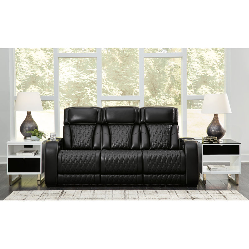 Boyington Upholstered 86'' Power Reclining Sofa