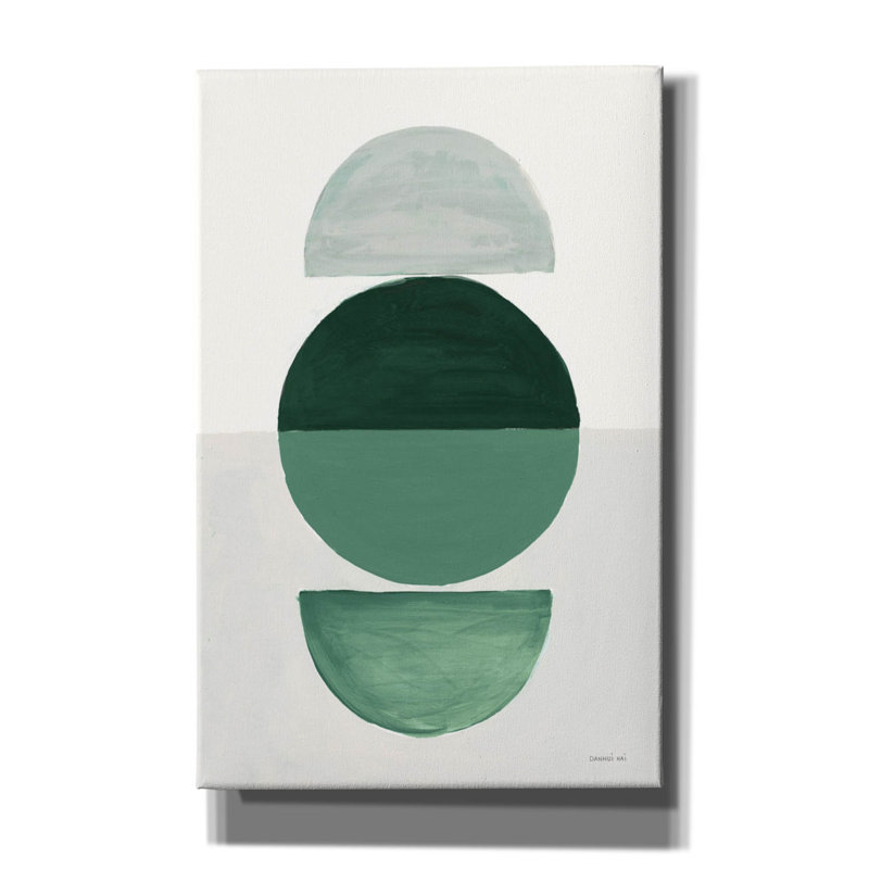 «Inentre 1 vert» par Danhui Nai, art mural sur toile, H 40 po x l 26 po