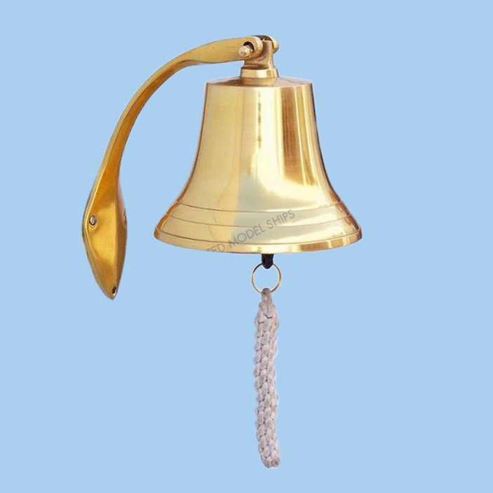 Cloche de suspension côtière, H 7 po x l 7 po x p 7 po, Laiton