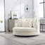 Fauteuil demi-tonneau surdimensionné avec housse-100902698
