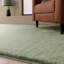 Symaya Cosy Shaggy Sage Area Rug-2092041038