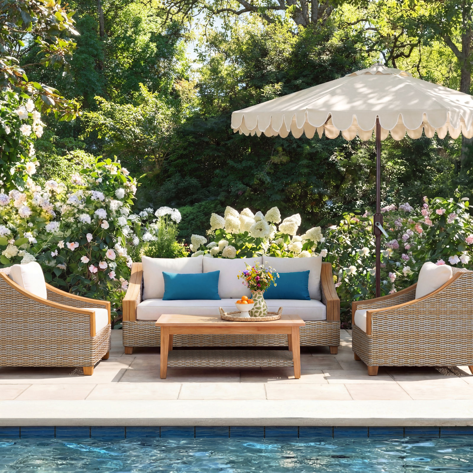 Carlton 5-Person Sunbrella® Patio Seating Group