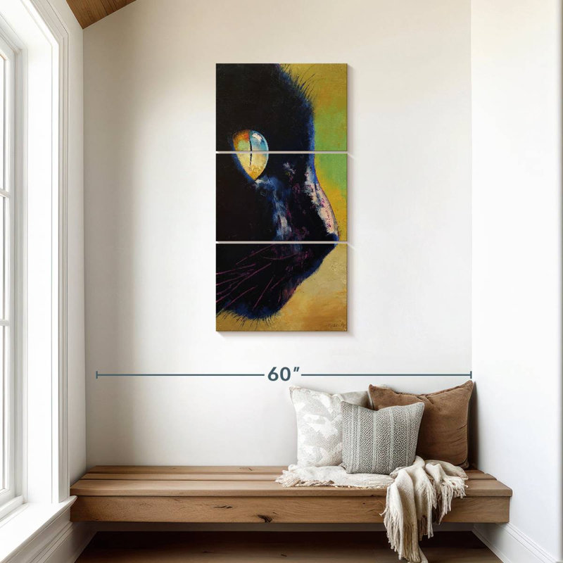 Oeil de chat, H 44 po x l 21 po
