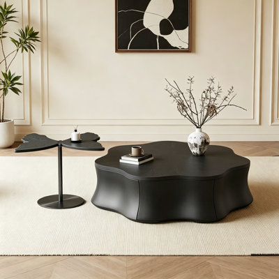 Table basse noire moderne de luxe moderne