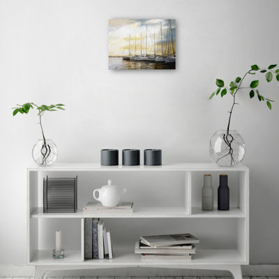 Sunset Harbor by Studio Arts Canvas Art Print