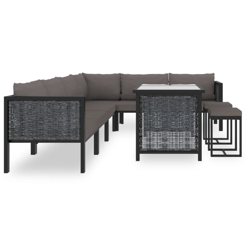 Canapé modulaire 9 pièces avec coussins Drumheller