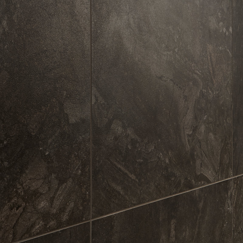 Esperanza X 35,43 po Carreau de plancher et de mur en porcelaine matte (17,43 pieds carrés / caisse), Noir anthracite