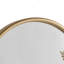 Miroir mural arqué en métal doré H 25,75 po