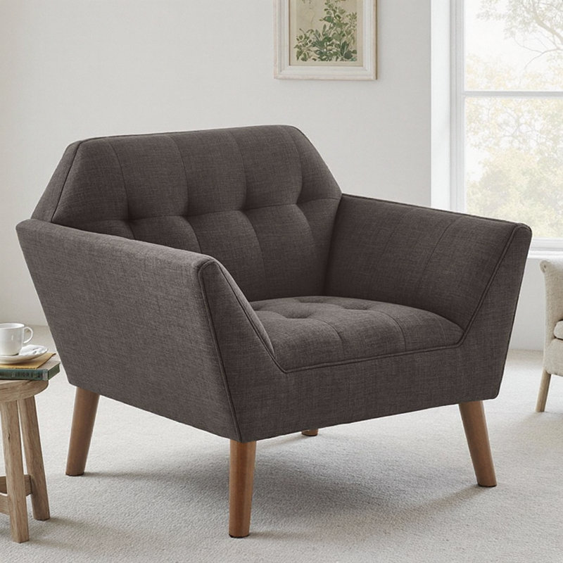 Chaise longue INK + IVY gris anthracite Newport, Gris anthracite