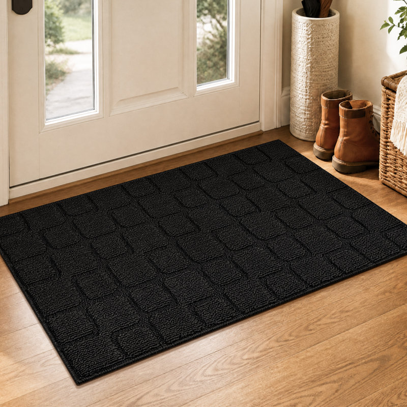 Tapis antidérapant antidérapant et résistant, Noir, 32 po x 48 po