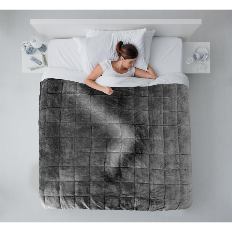 Rosia Weighted Throw Blanket, Grey