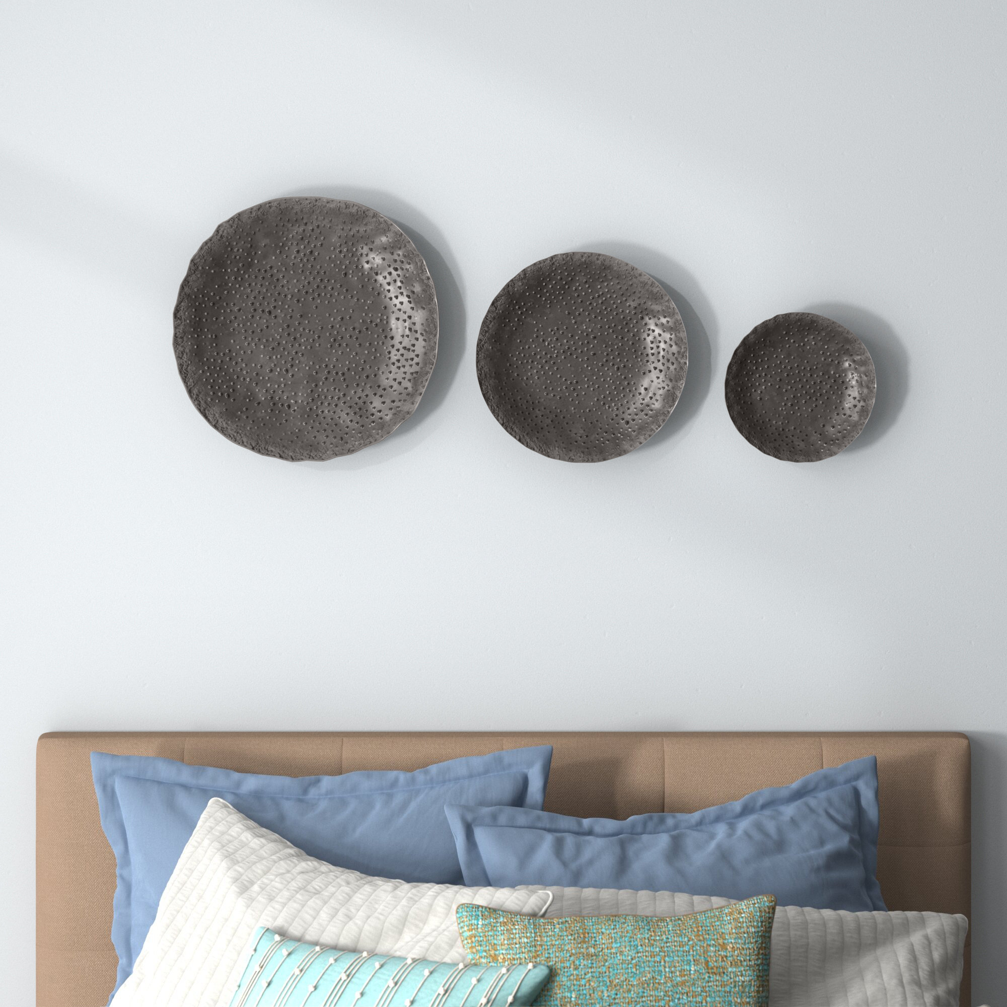 Langley Street 3 Piece Round Metal Wall Décor Set & Reviews Wayfair