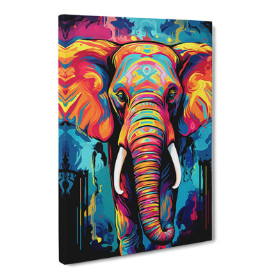 Elephant Pop - Wrapped Canvas