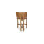 Tabouret de comptoir Julia en cuir brun