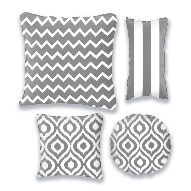 Indoor / Outdoor Square Cushion, Grey