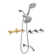Dual Shower Head Combo With Tub And Shower Trim Kit With Rough-in Valve