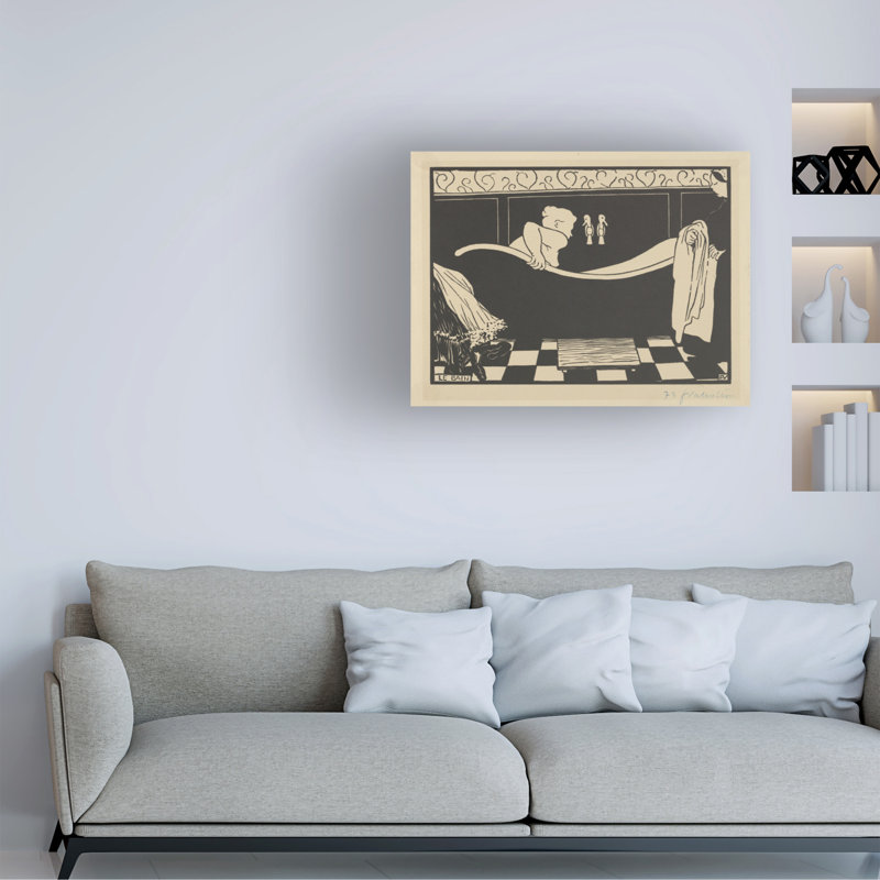 Art sur toile, "Felix", "The Bath", Felix, H 14 po x l 19 po