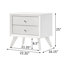 Ensemble de chambre avec grand lit 5 pièces blanc-320249336