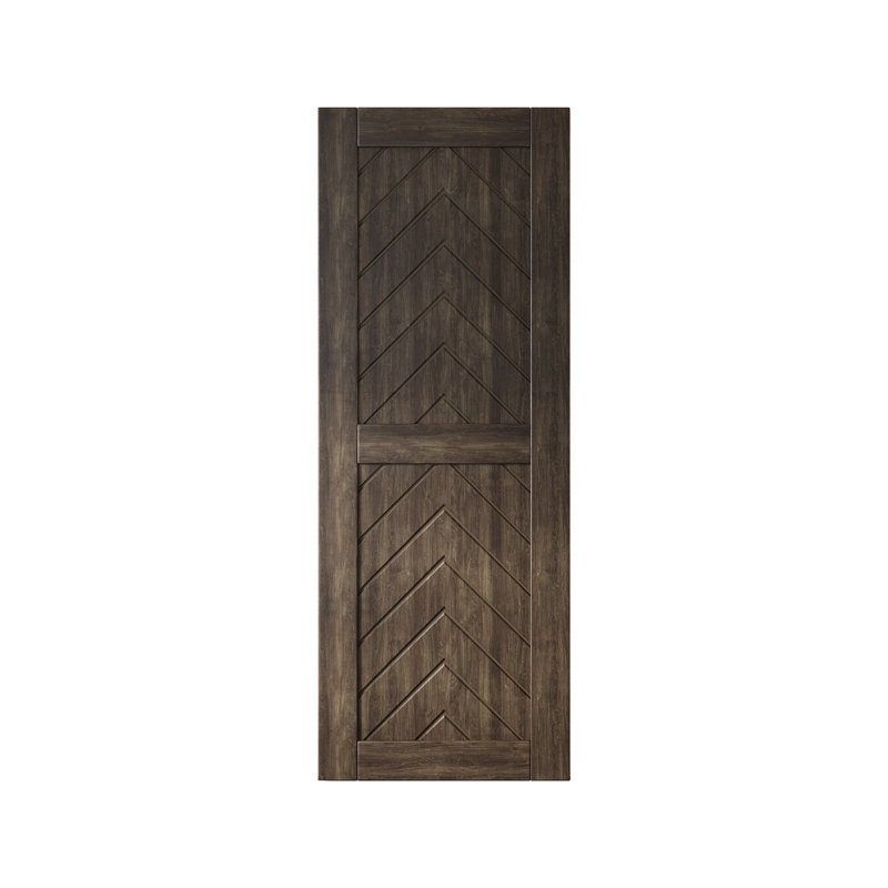 Porte de grange en bois de pin fini ébène et non assemblé Homacer 4-en-1 Homacer (usage intérieur seulement), 30 po x 80 po