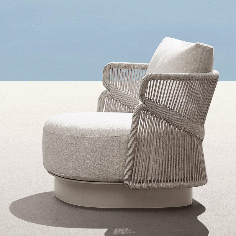 Aio Outdoor 6 - Piece Conversation Set, White, White