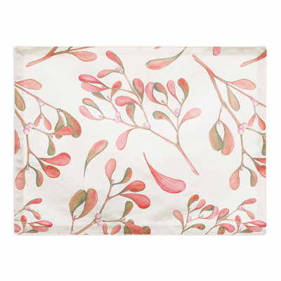 Poly Twill Floral Rectangle Placemat