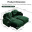 Canapé modulaire Cloud avec tissu chenille et installation facile pour les petits espaces de vie-627508875-627508873