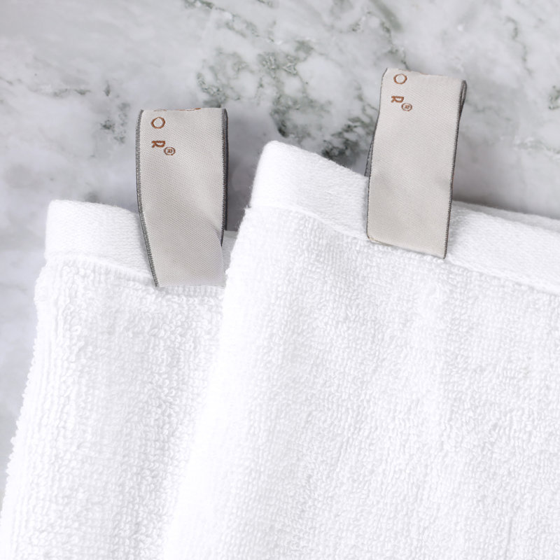 Ensemble de serviettes 10 pièces Kreager 500 g / m² 100% coton à séchage rapide, Blanc, Ensemble de 10 serviettes