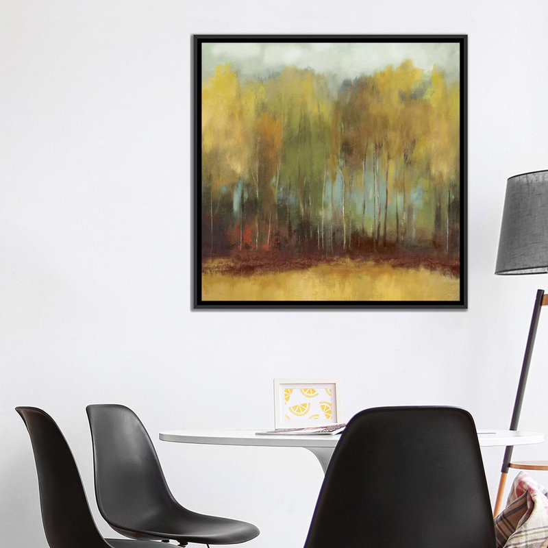 «Whisper Fields» par PI Studio - Estampe numérique sur toile tendue avec châssis, H 18 po x l 18 po x P 1,5 po, Pas de tapis